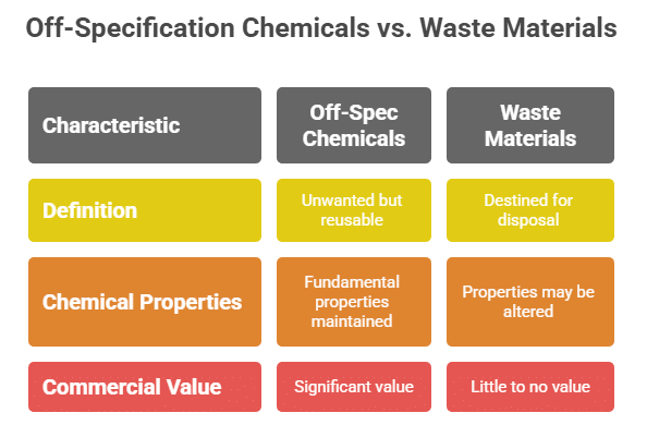 Off-Specification Chemicals vs Waste Materials