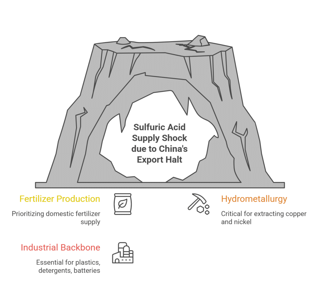 Sulfuric Acid Supply Shock due to China's Export Halt
